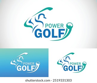 Golf logo. Golf club icon logo design illustration. Golf logo design inspiration.