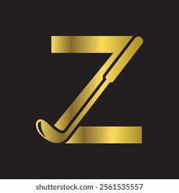 Golf Logo combine with letter Z vector template