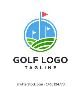 Golf Logo, Golf Course Logo Template