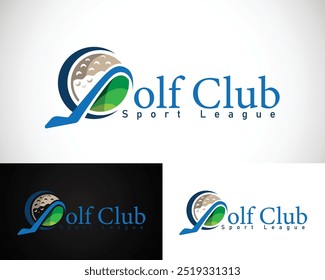 golf logo creative design concept sport arena athletic