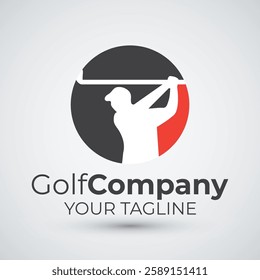 Golf logo design icon template