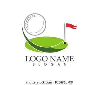 Golf logo design template