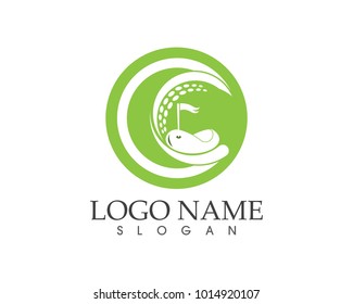 Golf logo design template