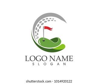 Golf logo design template