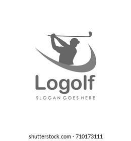 Golf logo design template