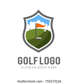 Golf logo design template