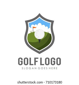 Golf logo design template