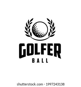 Golf logo design template, Logo of golf championship, illustration, Creative icon, Perfect for Competition, Outdoor, Game, Tournament, etc