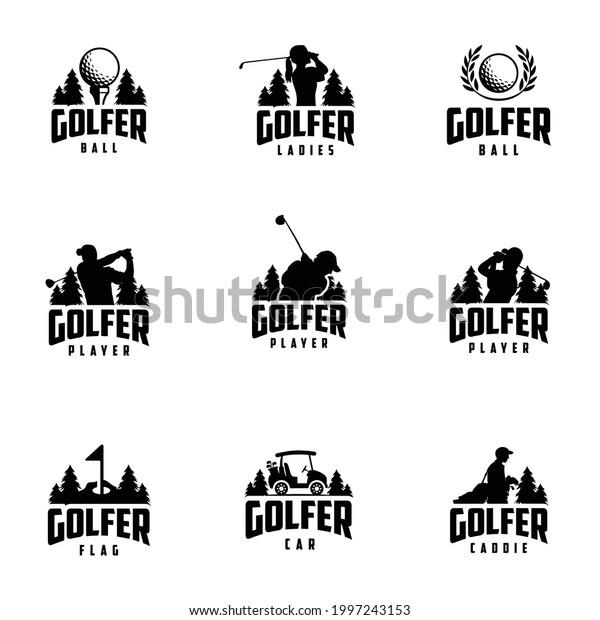 Golf logo design template, Logo of golf championship,\
illustration, Creative icon, Perfect for Competition, Outdoor,\
Game, Tournament, etc