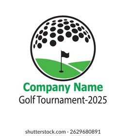Plantilla de diseño de logotipo de golf Victore
