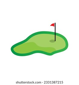 Golf Logo Design, Design Vector Golf Ball And Golf Club Tournament, Illustration Template