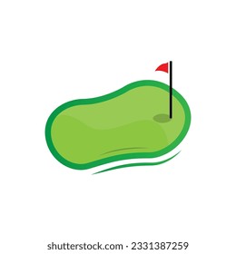 Golf Logo Design, Design Vector Golf Ball And Golf Club Tournament, Illustration Template