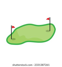 Golf Logo Design, Design Vector Golf Ball And Golf Club Tournament, Illustration Template