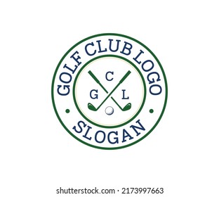 Golf logo design vector icon illustration, sports logo