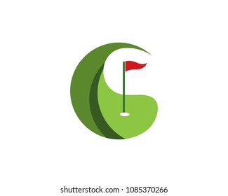 Golf logo design vector illustration