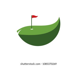 Golf logo design vector illustration