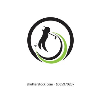 Golf logo design vector illustration