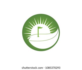 Golf logo design vector illustration