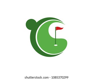 Golf logo design vector illustration