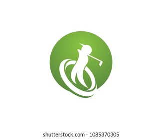 Golf logo design vector illustration