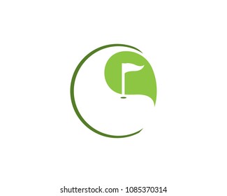 Golf logo design vector illustration