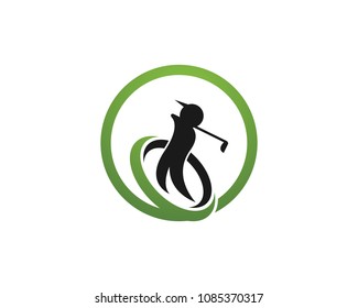 Golf logo design vector illustration