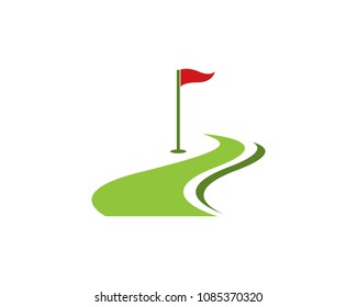 Golf logo design vector illustration