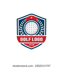 Golf logo design vector illustration