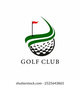 golf logo design vector illustration