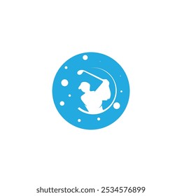 golf logo design vector illustration