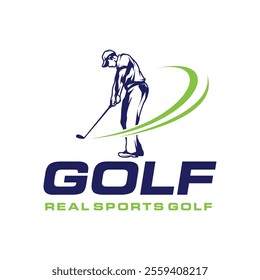 Golf Logo Design vector. Golf Sport Club Logo Illustration