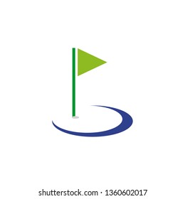 Golf logo design vector template