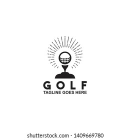 Golf logo design vector template