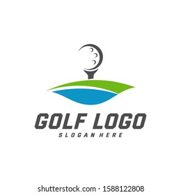 Golf logo design vector template, Vector label of golf, Logo of golf championship, illustration, Creative icon, design concept