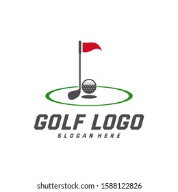 Golf logo design vector template, Vector label of golf, Logo of golf championship, illustration, Creative icon, design concept