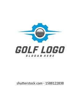 Golf logo design vector template, Vector label of golf, Logo of golf championship, illustration, Creative icon, design concept