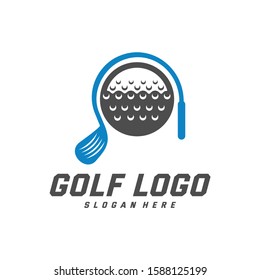 Golf logo design vector template, Vector label of golf, Logo of golf championship, illustration, Creative icon, design concept
