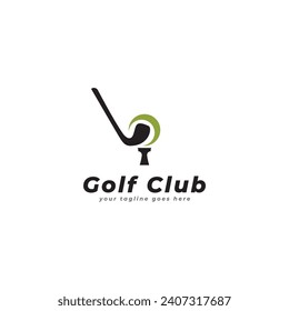 Golf logo design vector template, Vector label of golf, Logo of golf championship, illustration, Creative icon, design concept