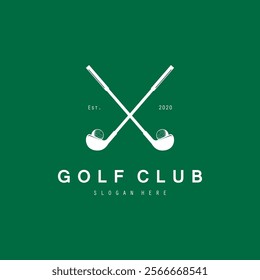 Golf logo design vector template, Vector label of golf, Logo of golf championship, golf flag logo illustration, Creative icon, design concept