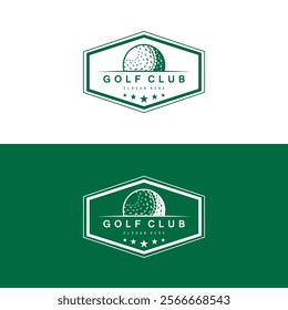 Golf logo design vector template, Vector label of golf, Logo of golf championship, golf flag logo illustration, Creative icon, design concept