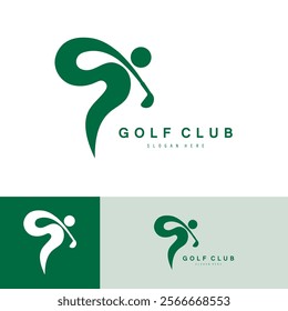 Golf logo design vector template, Vector label of golf, Logo of golf championship, golf flag logo illustration, Creative icon, design concept