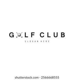 Golf logo design vector template, Vector label of golf, Logo of golf championship, golf flag logo illustration, Creative icon, design concept