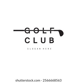 Golf logo design vector template, Vector label of golf, Logo of golf championship, golf flag logo illustration, Creative icon, design concept