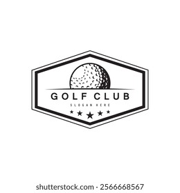 Golf logo design vector template, Vector label of golf, Logo of golf championship, golf flag logo illustration, Creative icon, design concept