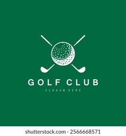 Golf logo design vector template, Vector label of golf, Logo of golf championship, golf flag logo illustration, Creative icon, design concept