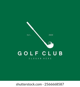 Golf logo design vector template, Vector label of golf, Logo of golf championship, golf flag logo illustration, Creative icon, design concept