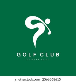 Golf logo design vector template, Vector label of golf, Logo of golf championship, golf flag logo illustration, Creative icon, design concept