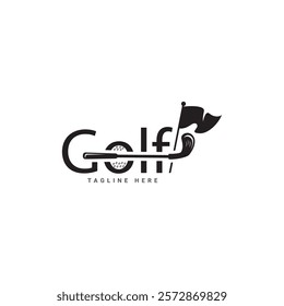 Golf logo design vector template, Vector label of golf, Logo of golf championship, illustration, Creative icon, design concept