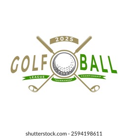 Golf logo design vector template. Golf cup logo design icon vector