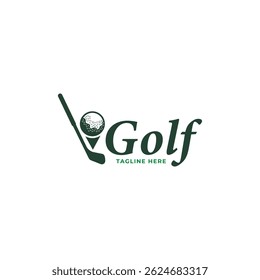 Golf logo design vector template, Vector label of golf, Logo of golf championship, illustration, Creative icon, design concept
